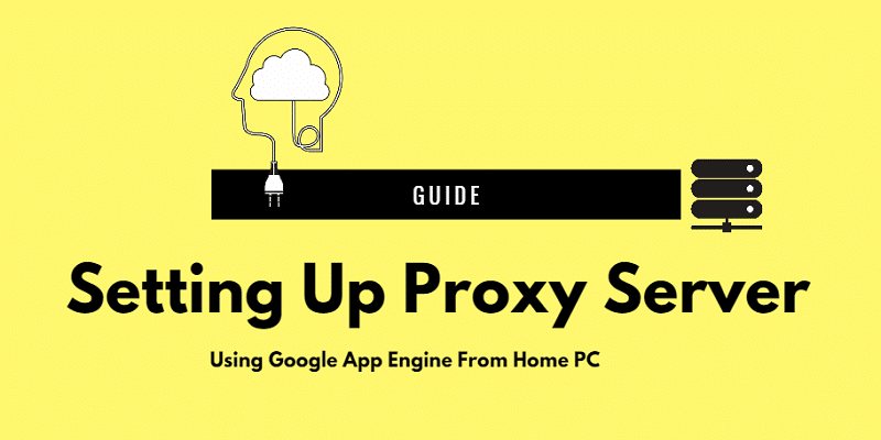 Setting Up proxy sever from home