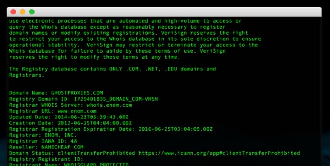 Using Proxies to Scrape Whois Domain Data