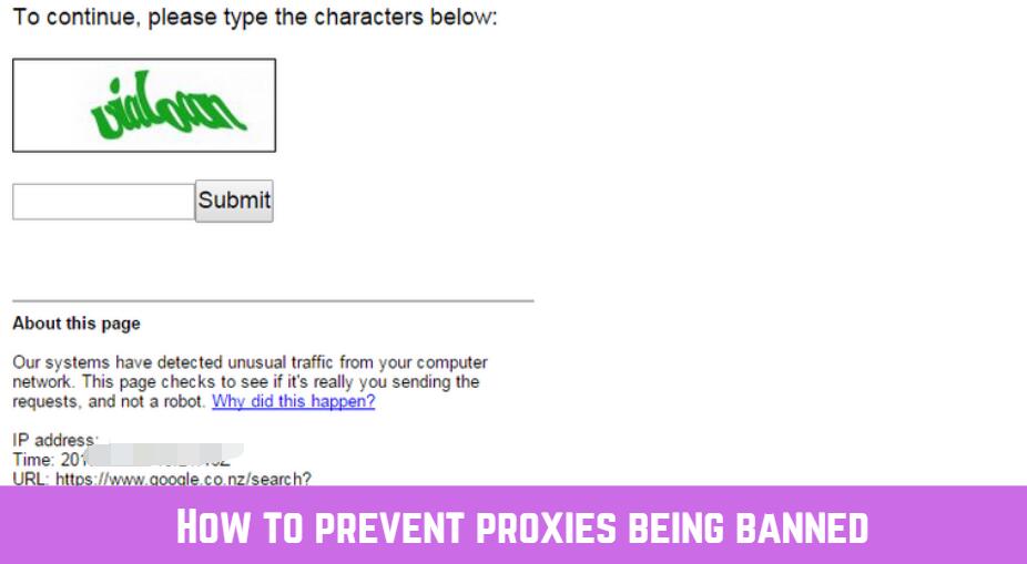 how to avoid proxy ban