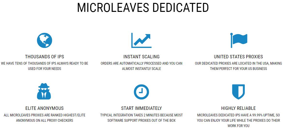 Microleaves dedicated proxies