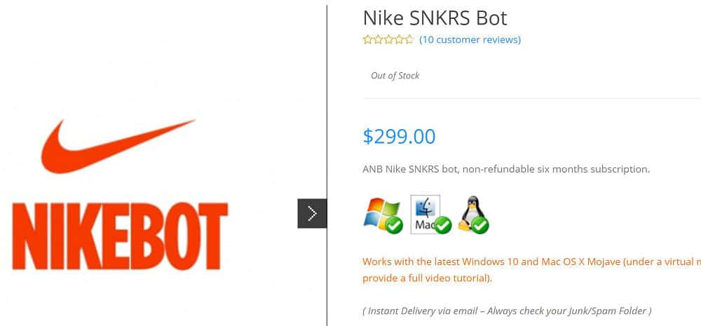 ANB Nike Snkrs bot