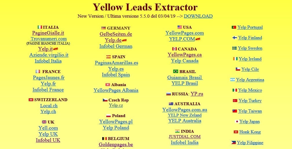 Yellow leads extractor