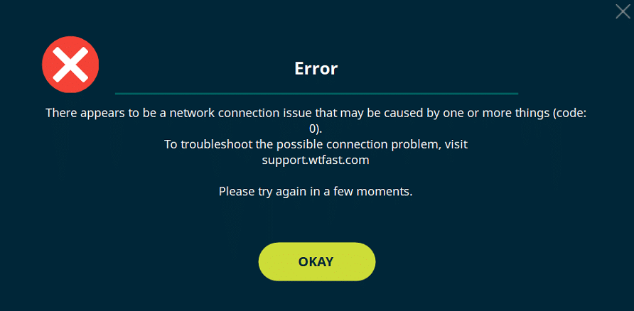 HTTP 0 Connection Error