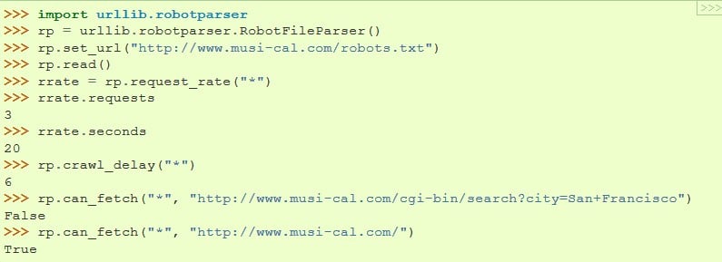 Website’s Robots txt File