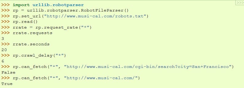Website’s Robots txt File