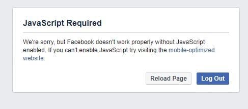 Javascript for facebook scraping