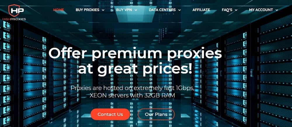 High Proxy Home Page Image