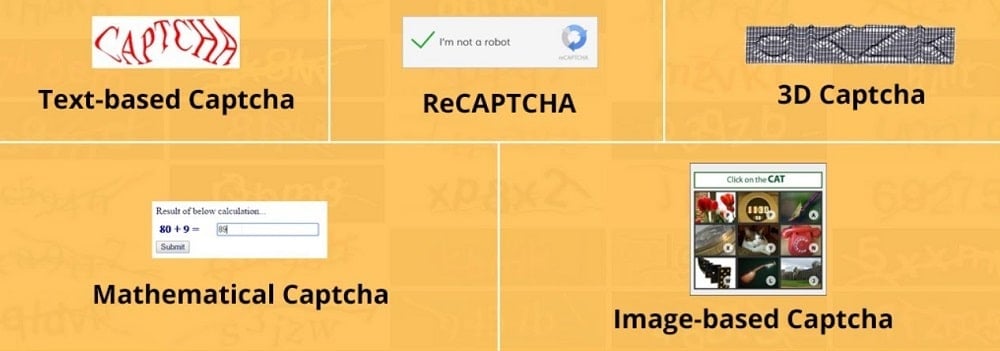 Types of Captcha