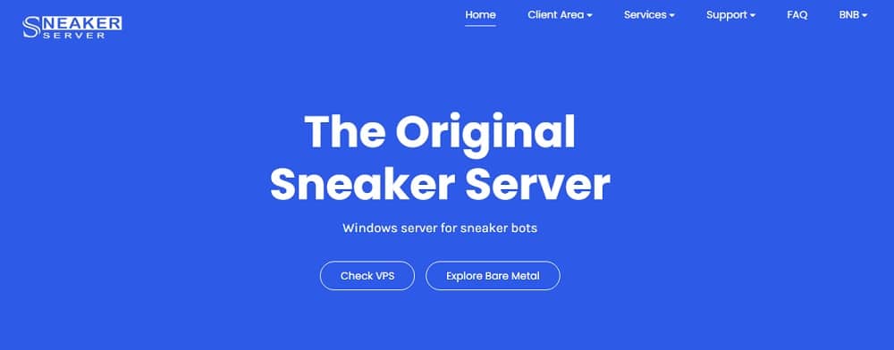 Sneaker Server Home Page