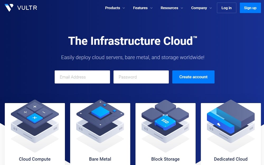 Vultr Home Page