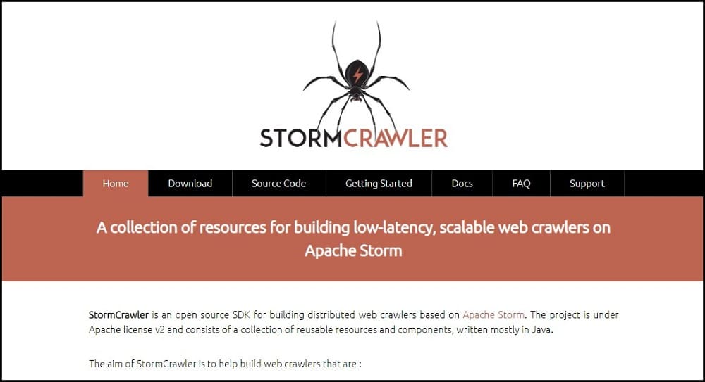 Storm Crawler Homepage
