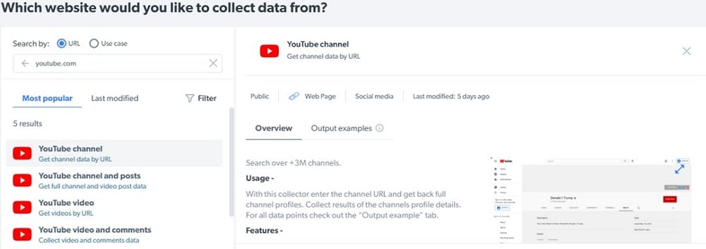 Bright Data Youtube Scraper