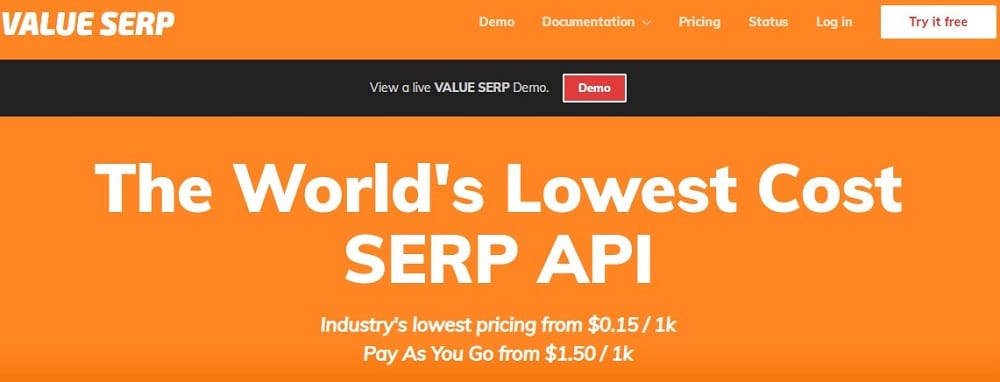 Value rerp for Sepr API