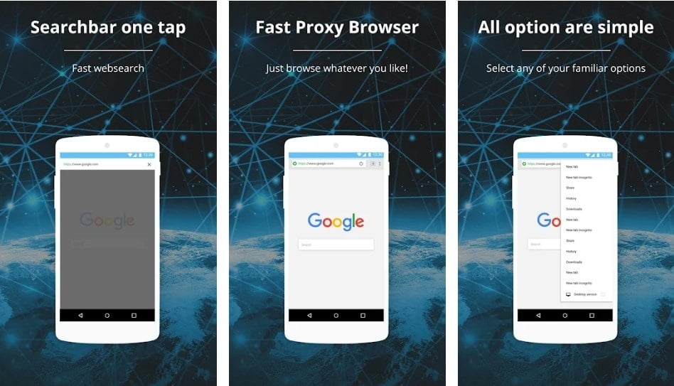 Web Proxy Browser Homepage