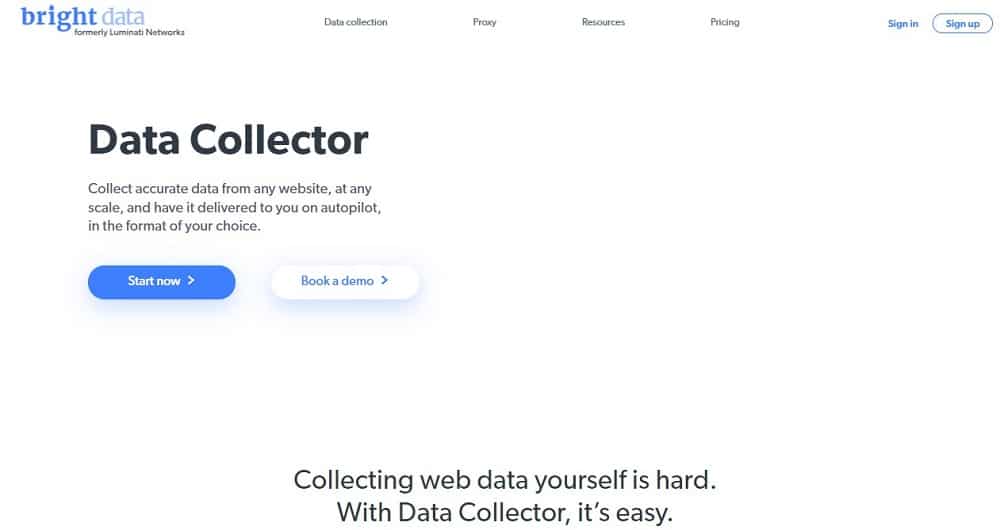 Bright Data for data Collector