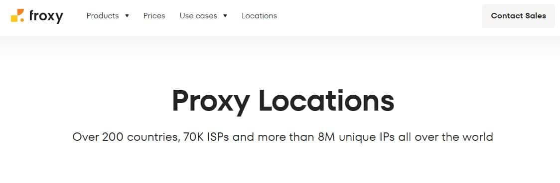 Froxy Proxy Location
