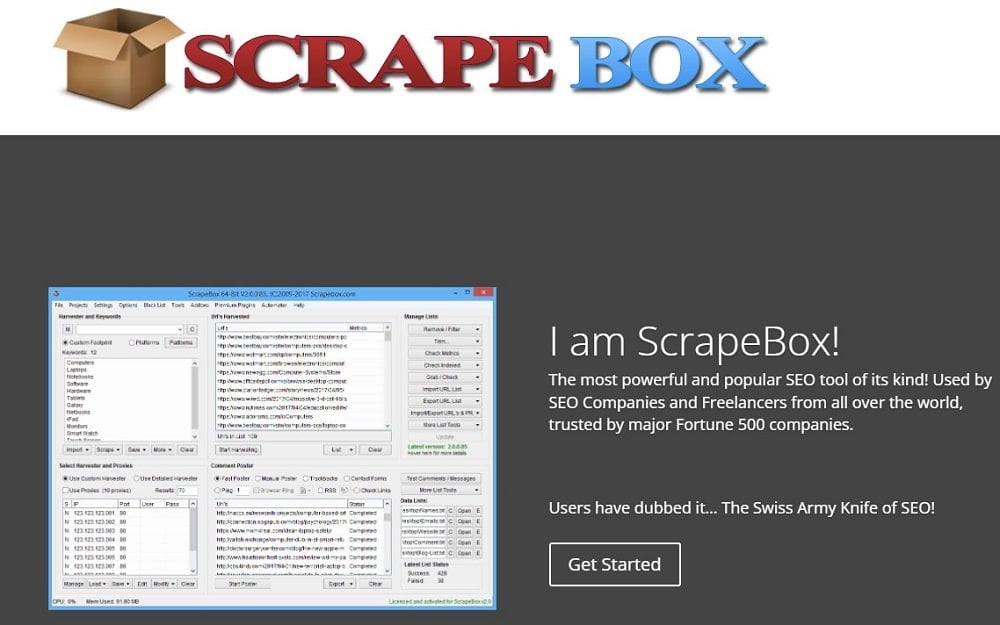 Scrapebox Homepage