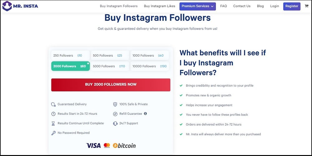 Buy Instagram Followers for Mr Insta