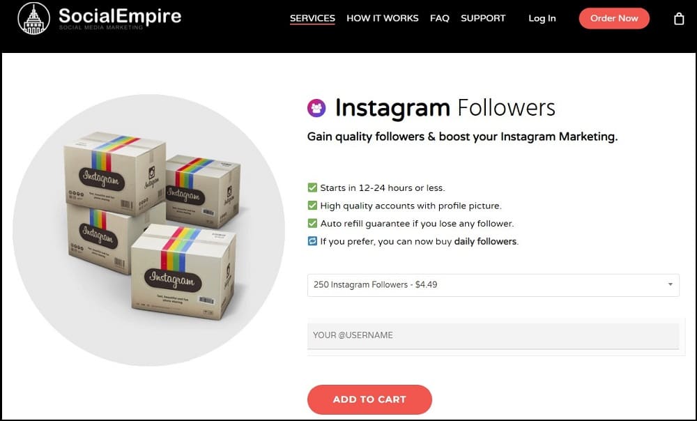 Buy Instagram Followers for SocialEmpire