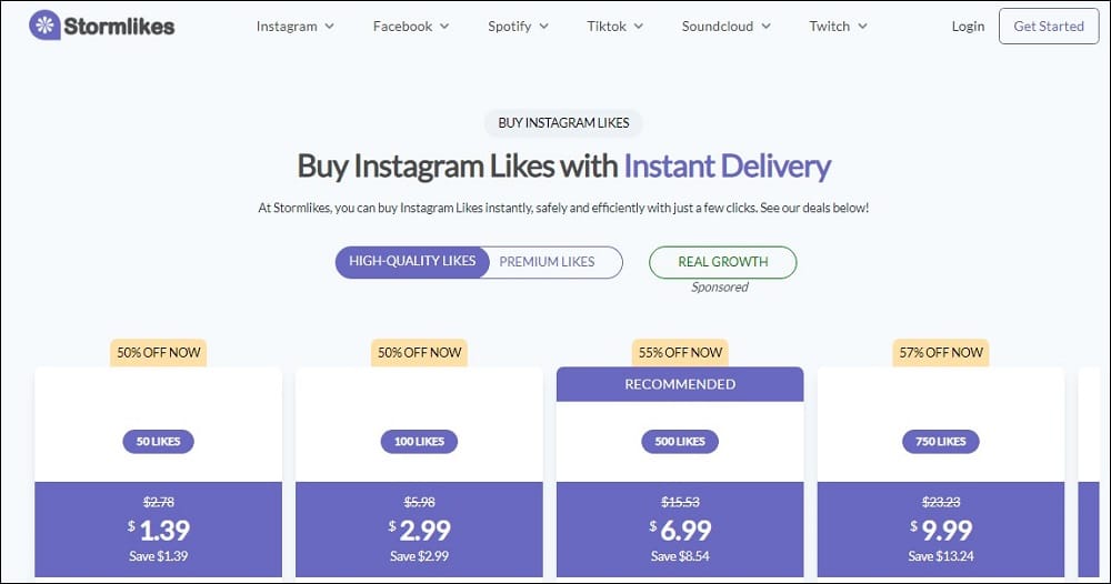 Buy Instagram Like for Stormlikes