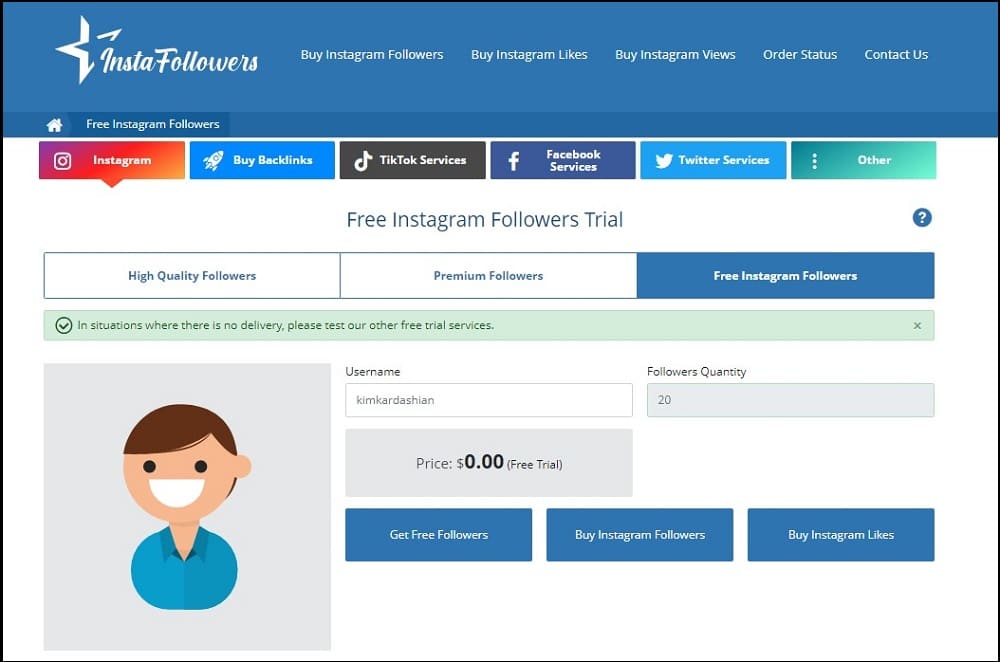 Gain Instagram Followers Using Free Trial for InstaFollowers