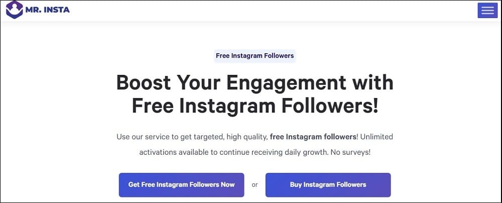 Get Free Instagram Followers for Mr Insta