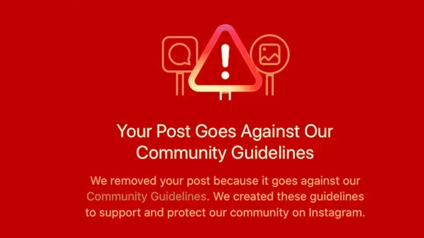 community guidelines of Instagram