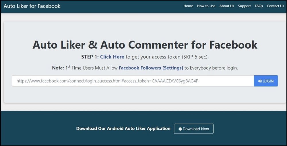 Auto Liker for Facebook as a Facebook Auto Liker App