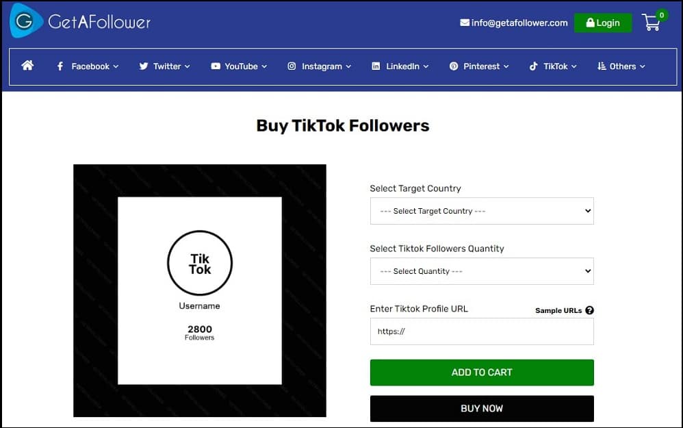 Buy TikTok Followers for GetAFollower