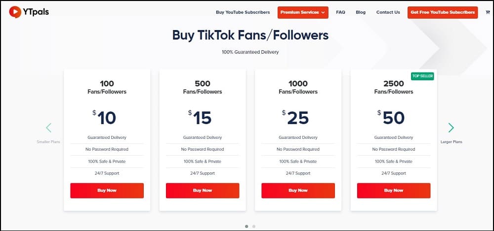Buy TikTok Followers for YTPals