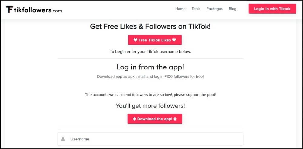 Get Free Tiktok Followers for TikFollowers