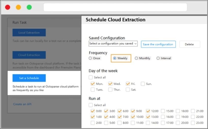 Octoparse Schedule Cloud Extraction