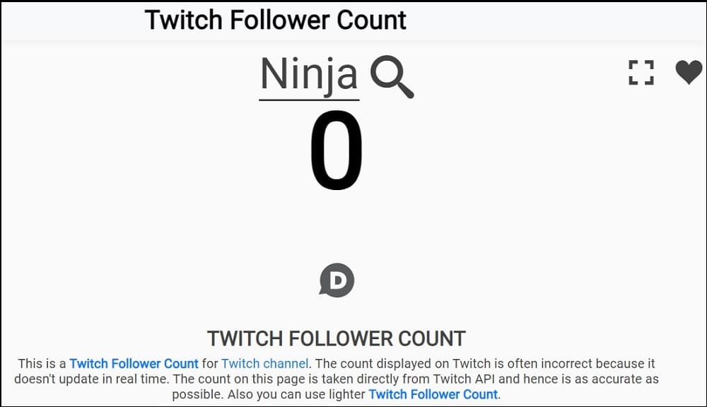 Twitch Follower Count