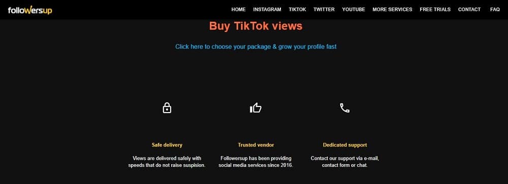 Buy TikTok Views for Followersup