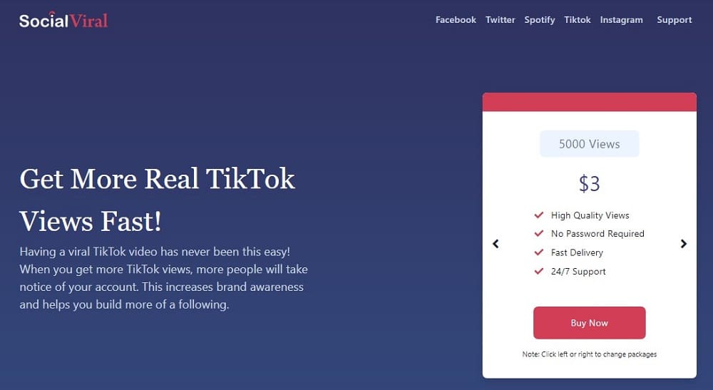 Buy TikTok Views for SocialViral