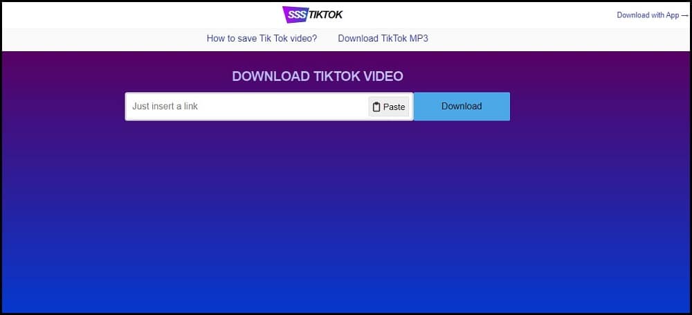 Tiktok Video Downloader Apps is SSSTikTok