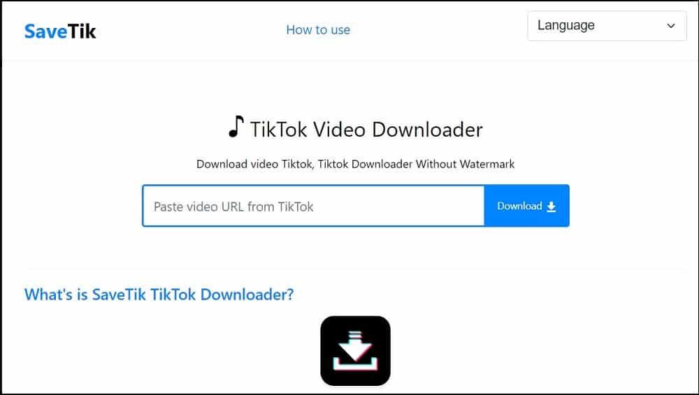Tiktok Video Downloader Apps is SaveTik