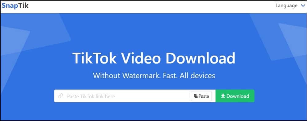 Tiktok Video Downloader Apps is SnapTik