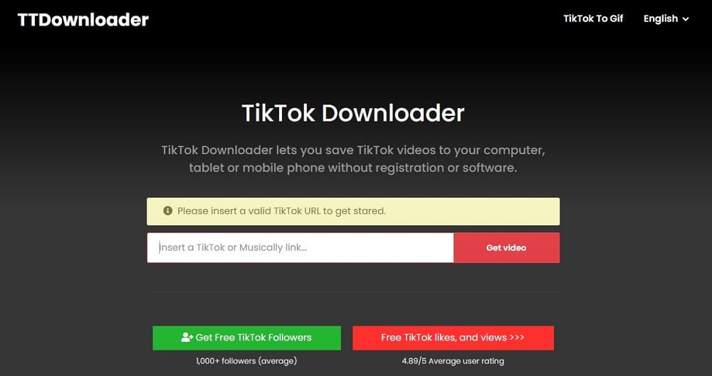 Tiktok Video Downloader Apps is TTDownloader