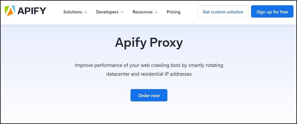 Apify one of the best Residential Proxies