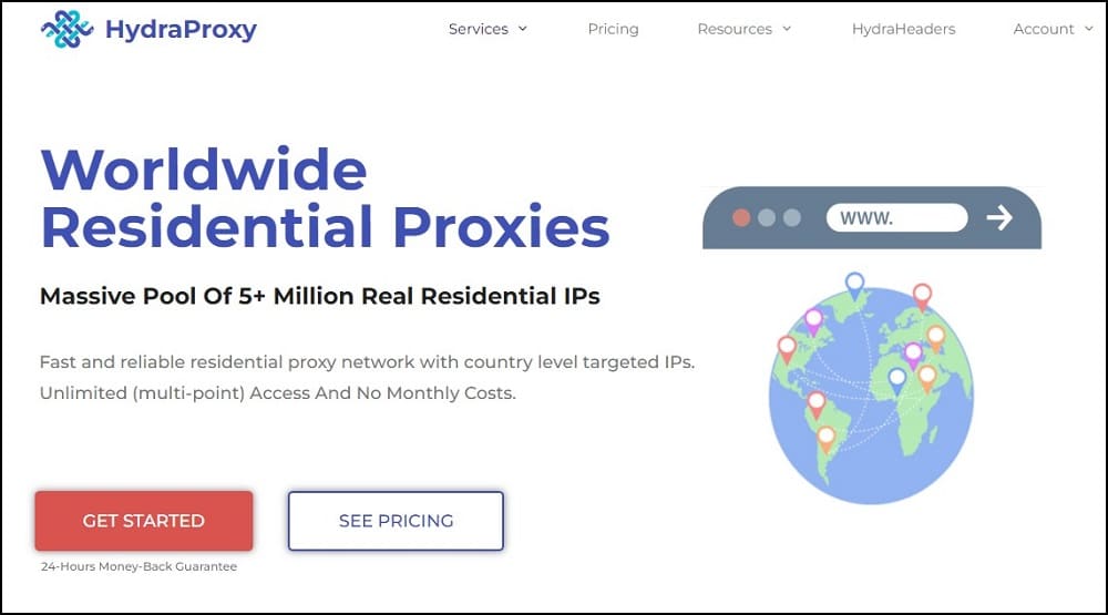 HydraProxy one of the best Residential Proxies