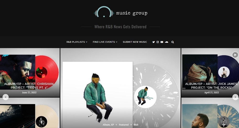 Music Group Homepage