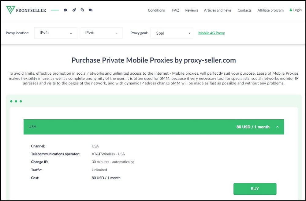 Proxy-Seller for Mobile Proxy