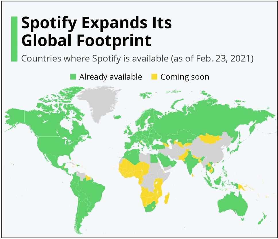 Many Country is Spotify Available