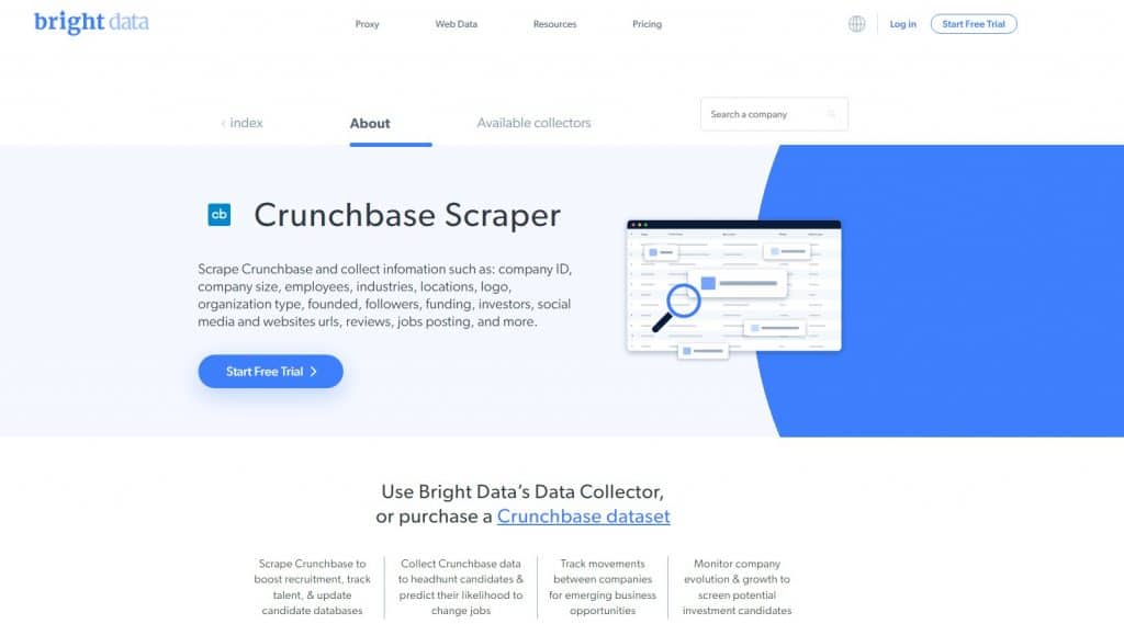 Bright Data CrunchBase Scraper