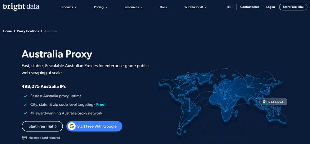 Bright Data Australia Proxies New