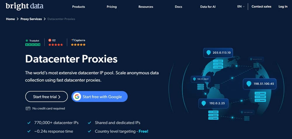 Bright Data Datacenter Proxies