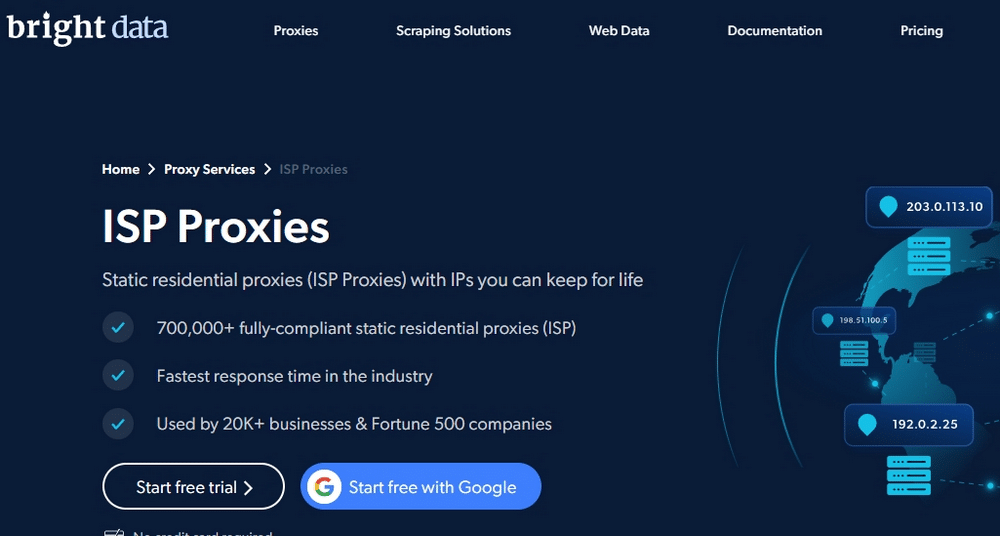 Bright Data ISP Proxy