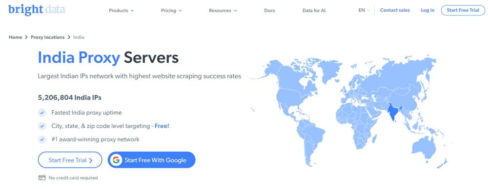 Bright Data India Proxy