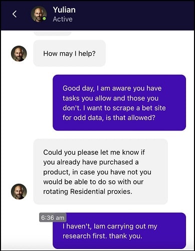 Oxylabs 的客户支持